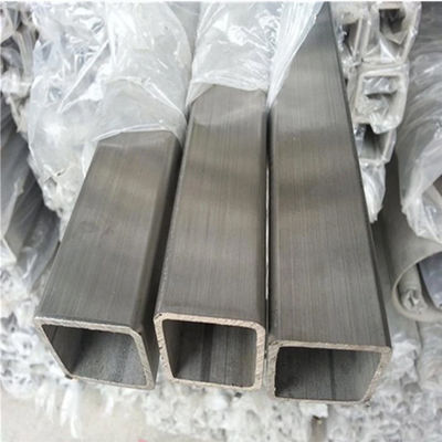 Pipe carrée en acier inoxydable 8K 2B 201 304L 316 316L 6m
